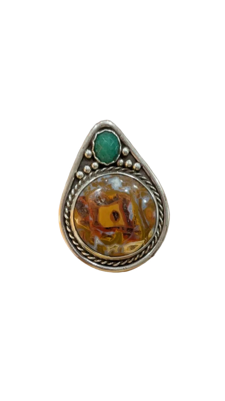 Enchanted Roots-Agate & Emerald Fusion