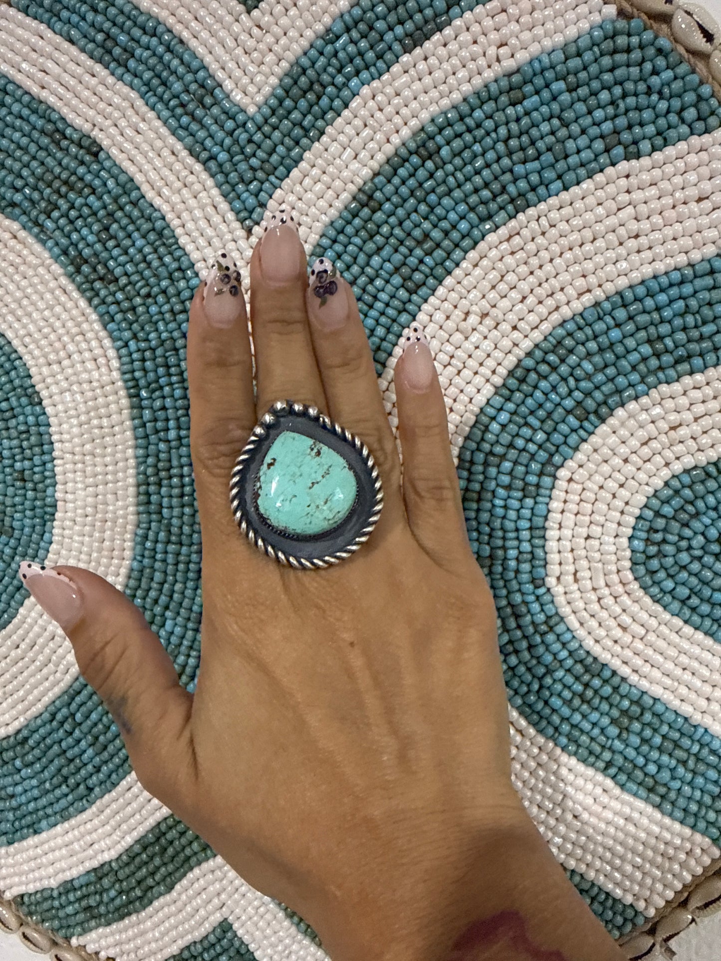 Yemaya’s Tide – Mine 8 Turquoise Statement Ring