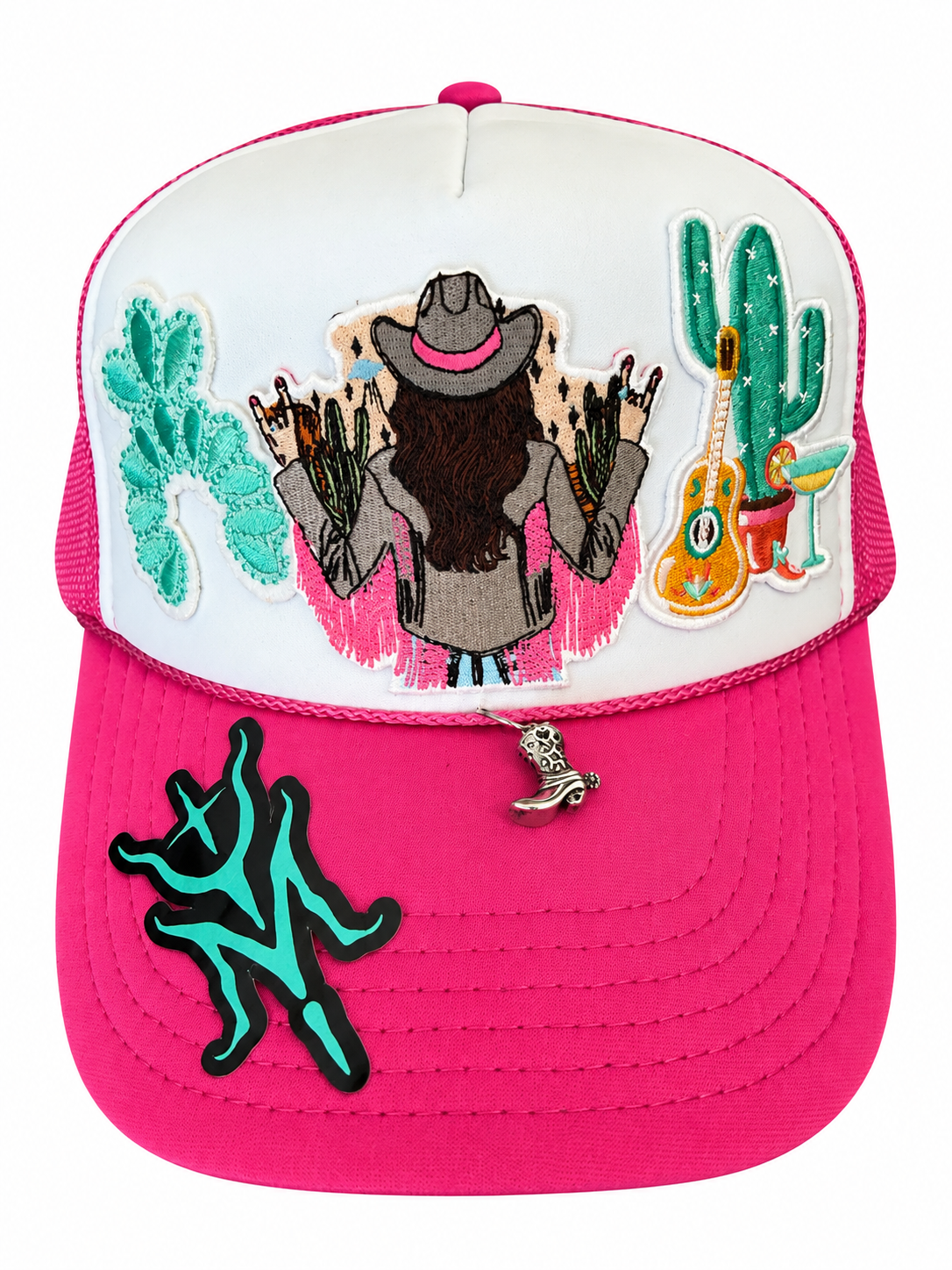 Pink Desert Cowgirl Trucker Hat