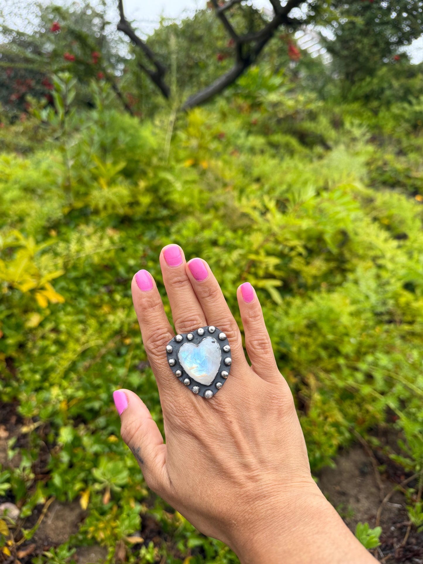 Heart of the Moon – Moonstone Ring 🌙💖