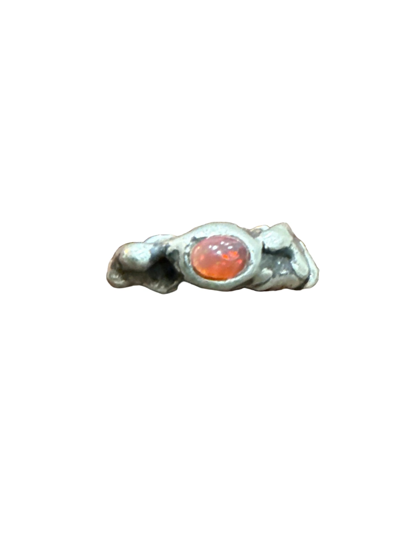 Lavalily – Fire Opal Ring in Sterling Silver