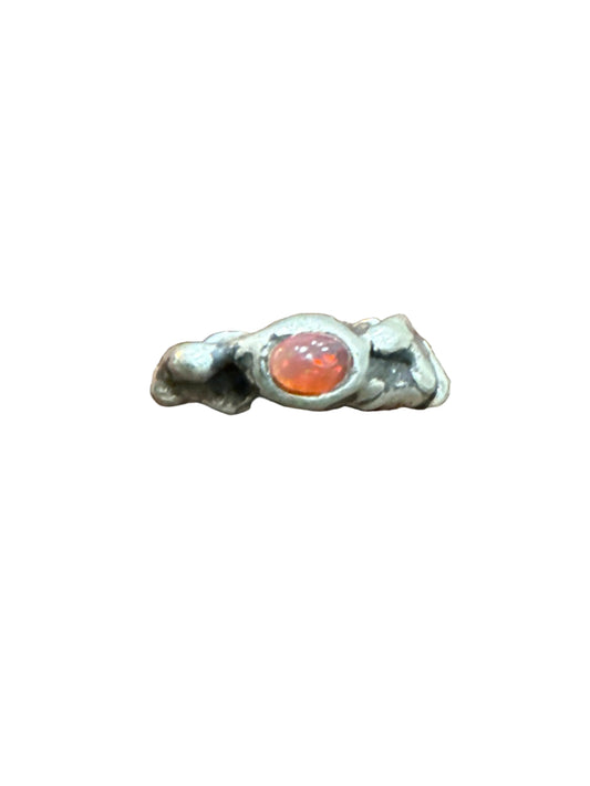 Lavalily – Fire Opal Ring in Sterling Silver