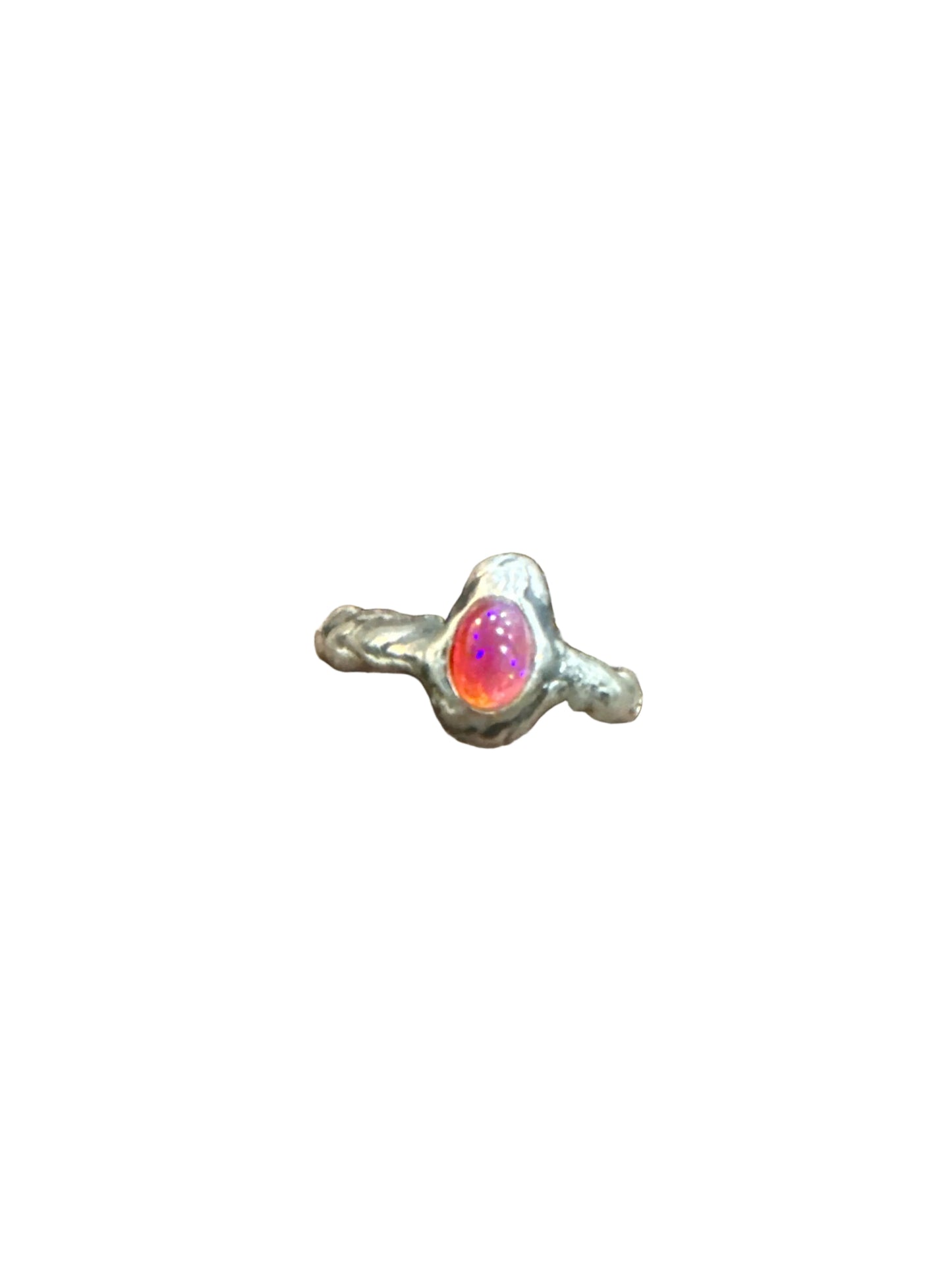 Roswell Rose – Pink Fire Opal Ring