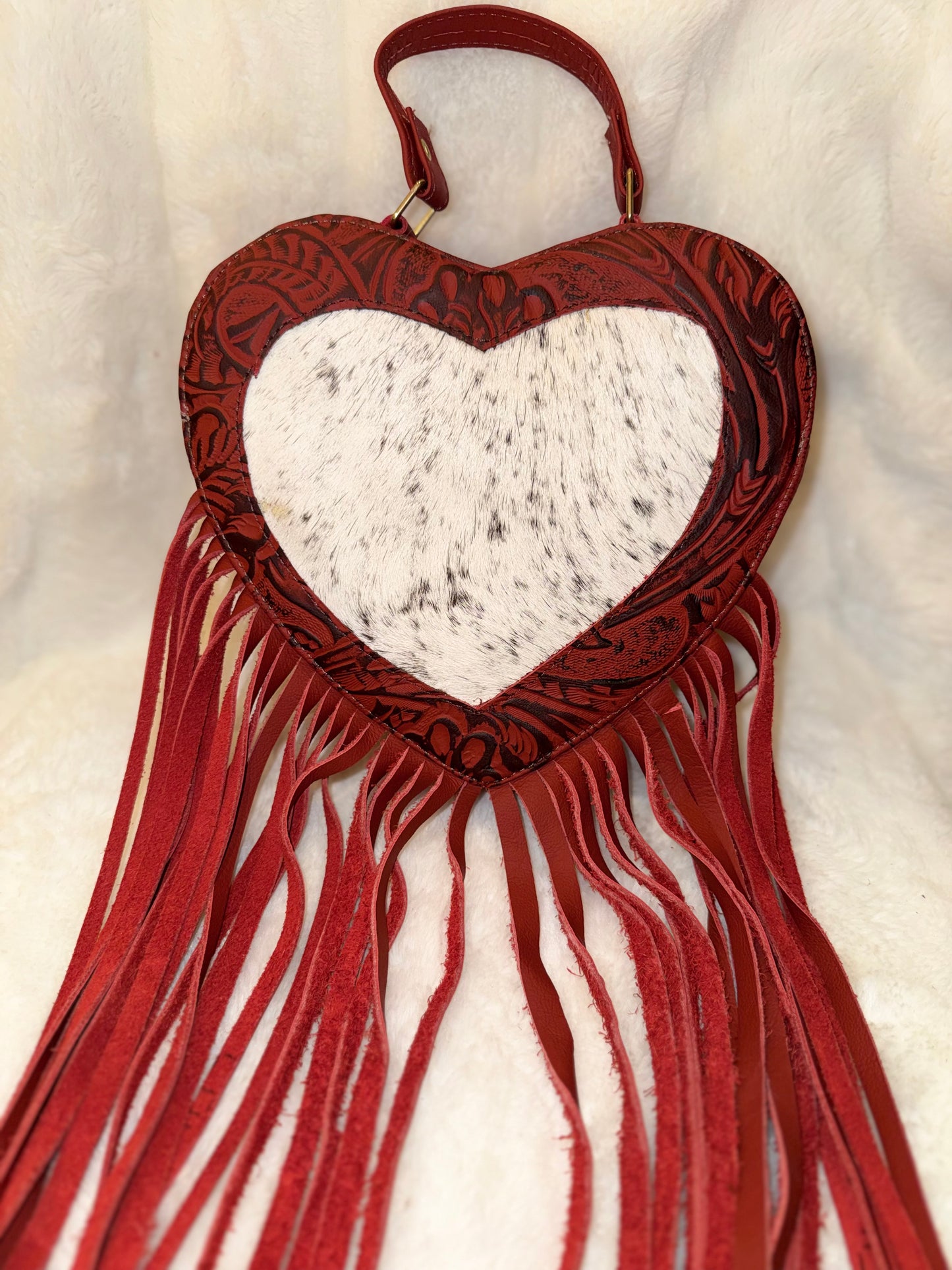 Reina de Corazones Fringe Bag