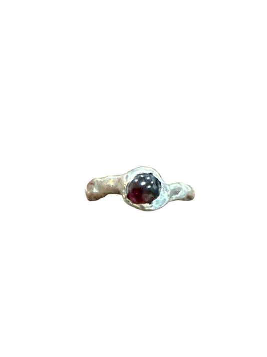 Bloodvine – Garnet Organic Ring