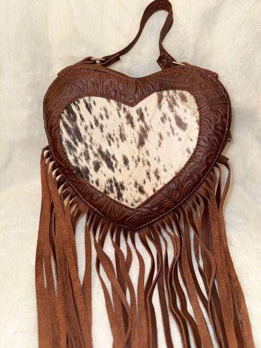 El Bandido de Amor – Heart Fringe Bag