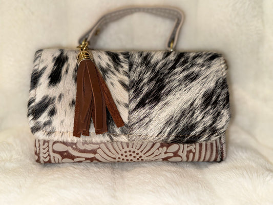 La Guadalajara Cowhide Clutch