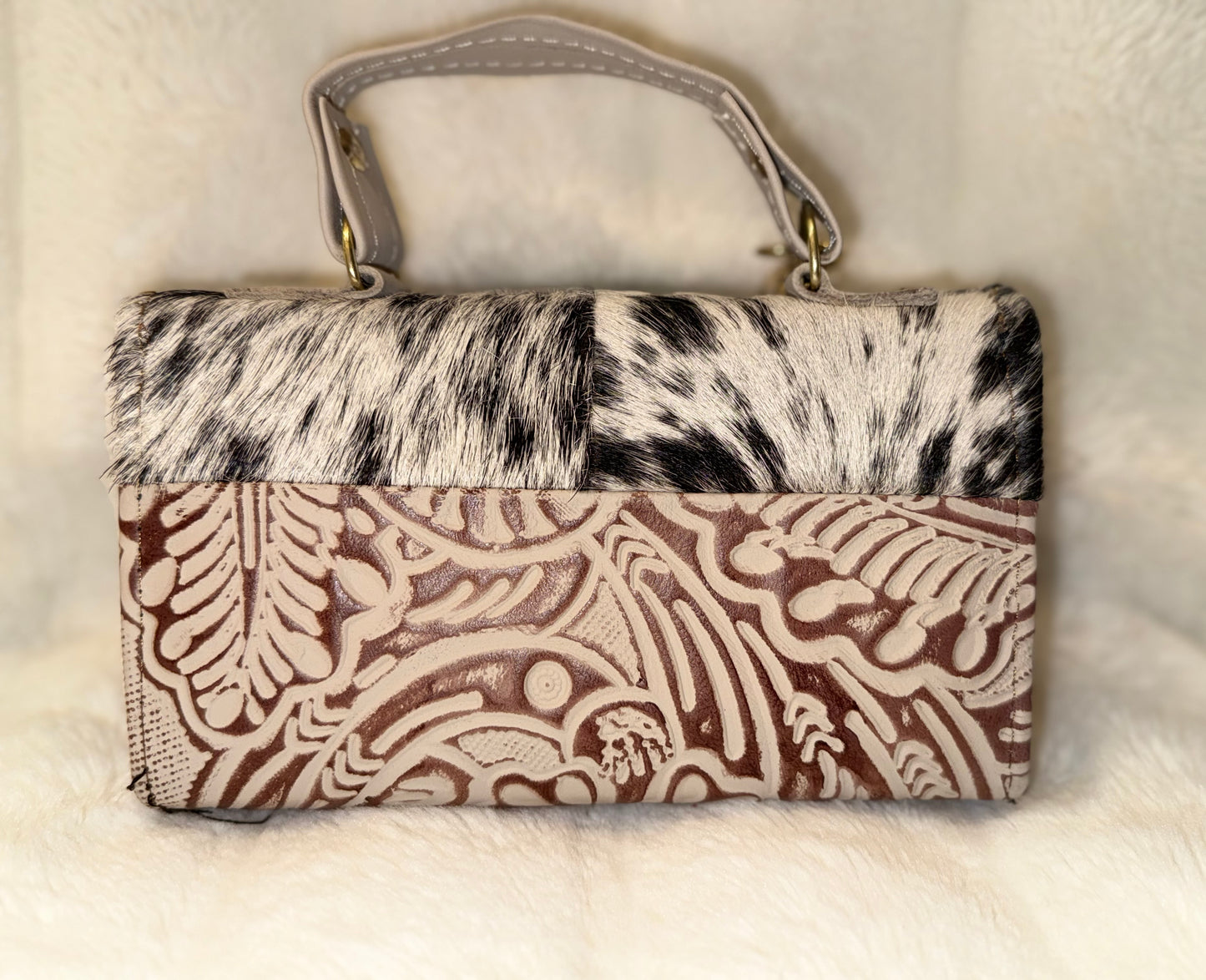 La Guadalajara Cowhide Clutch